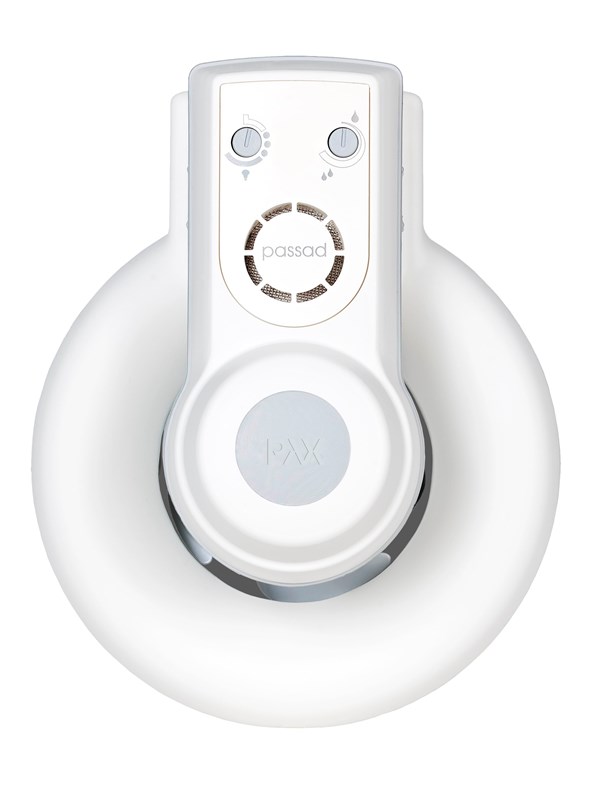 Pax Passad 30 Fan Moisture and presence sensor Ø100 mm White