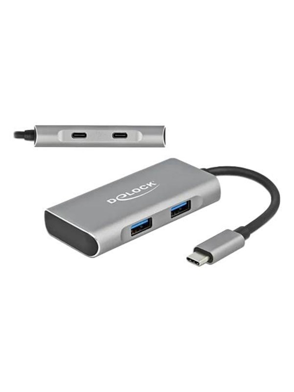 DeLOCK - hub - 4 ports USB Hub - USB 3.0 - 4 porte - Silver