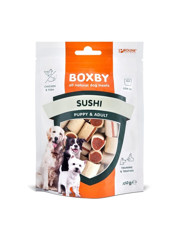 BOXBY Hundgodis Sushi Puppy & Adult 100g