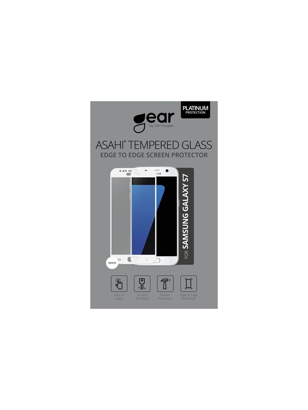 Gear Glass Protector 3d 5.1 " Samsung S7 Full Fit White