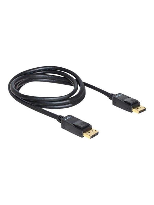 Produktfoto för Delock Cable Displayport 1.2 male > Displayport male 4K 2 m