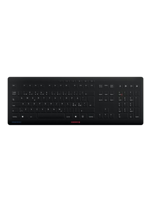 Cherry STREAM PROTECT - Tangentbord - Nordisk - Svart