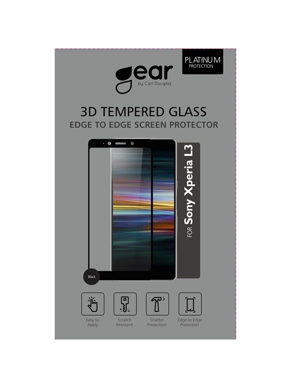 Gear Glass Protector 3d Full Cover Black Sony L3