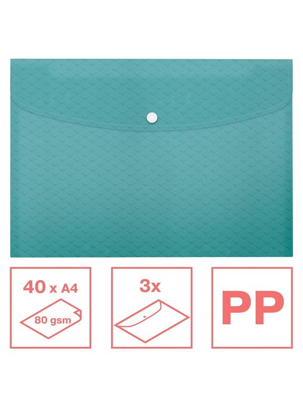 Esselte  Colour'Breeze A4 dokumentplånbok PP, förpackning med 3 st Blå - Köp för SEK 114 - Spara 25%