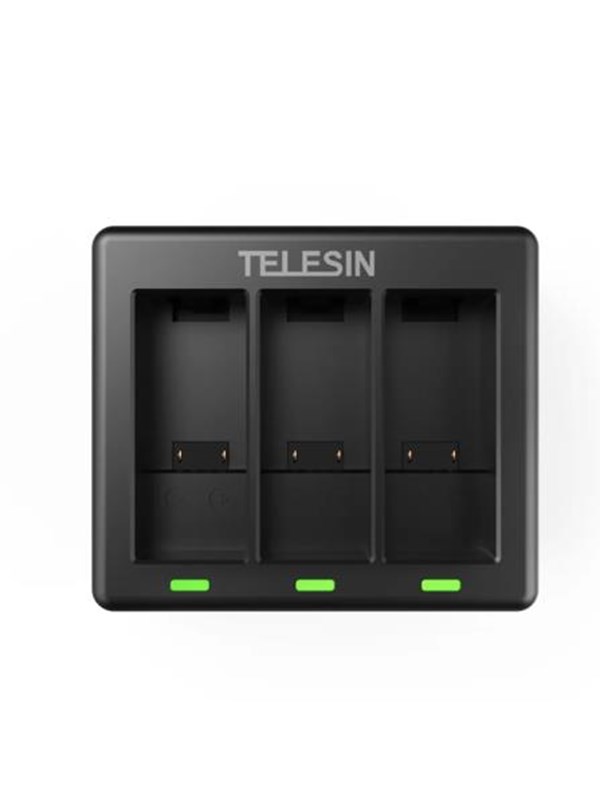 Telesin 3 Slot Charger Telesin For Gopro Hero 12 / Hero 11 / Hero 10 / Hero 9