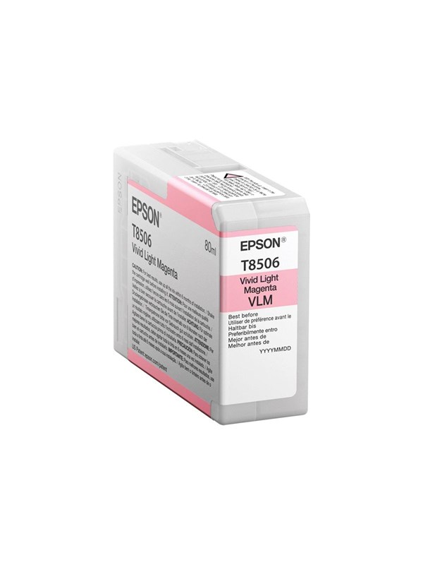 Epson T8506 - vivid light magenta - original - ink cartridge