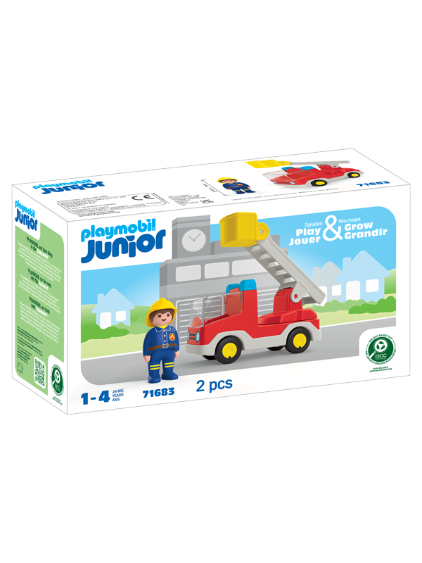 Playmobil 1.2.3 - Junior stegenhet brandbil