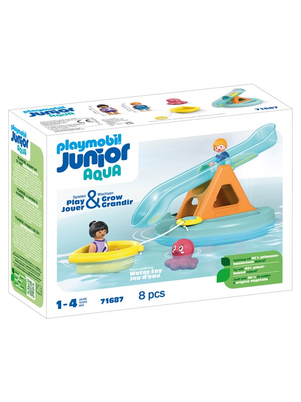Playmobil 1.2.3 - Junior Aqua Lastbil med tippflak