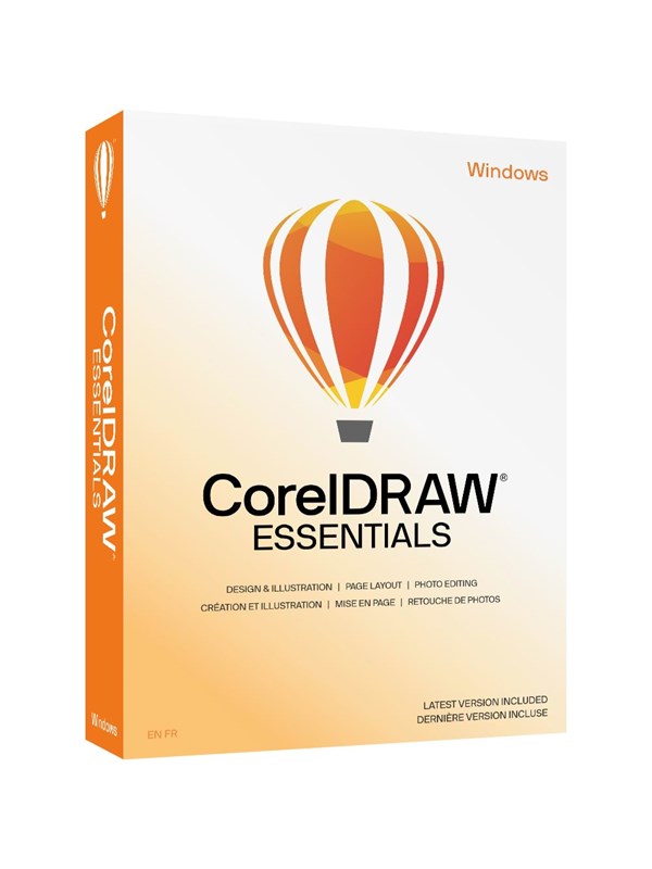 Produktfoto för CorelDRAW Essentials 2024 - Boxpaket (DVD-box) - Win, Mac - Multi-Lingual