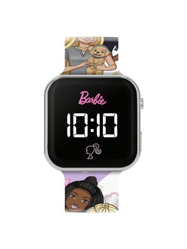 Peers Hardy Accutime Barbie Printed Strap Led Kids Klocka