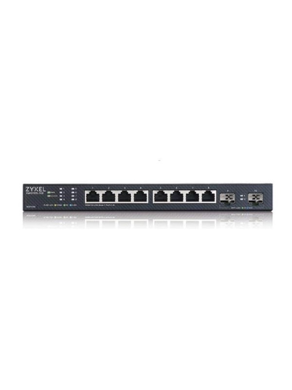 Produktfoto för Zyxel XMG1915 Series XMG1915-10E - Switch - hanterat, NebulaFLEX-moln - L3 Lite - smart - 8 x 100/1000/2.5G + 2 x Gigabit SFP / 10 Gigabit SFP+ - rackmonterbar