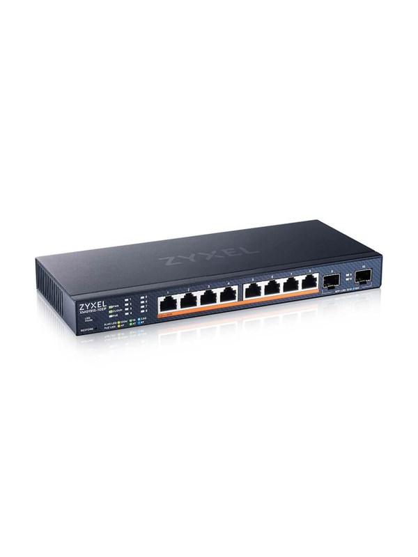 Zyxel Xmg1915 10ep 8 Port 2.5gbe Smart Managed Poe Switch With 2 Sfp 10g Uplink
