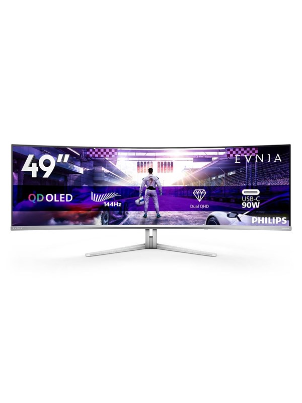 49" Philips Evnia 8000 49M2C8900L - 5120x1440 - 144Hz - QD-OLED - 90W USB-C - KVM switch