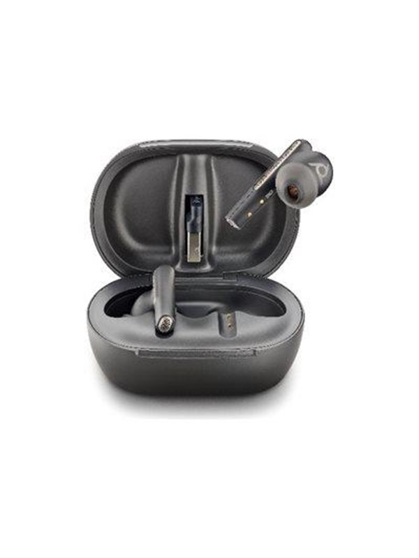 Poly Voyager Free 60 Black | Bluetooth In Ear Headset | Incl. Touchscreen Charge Case