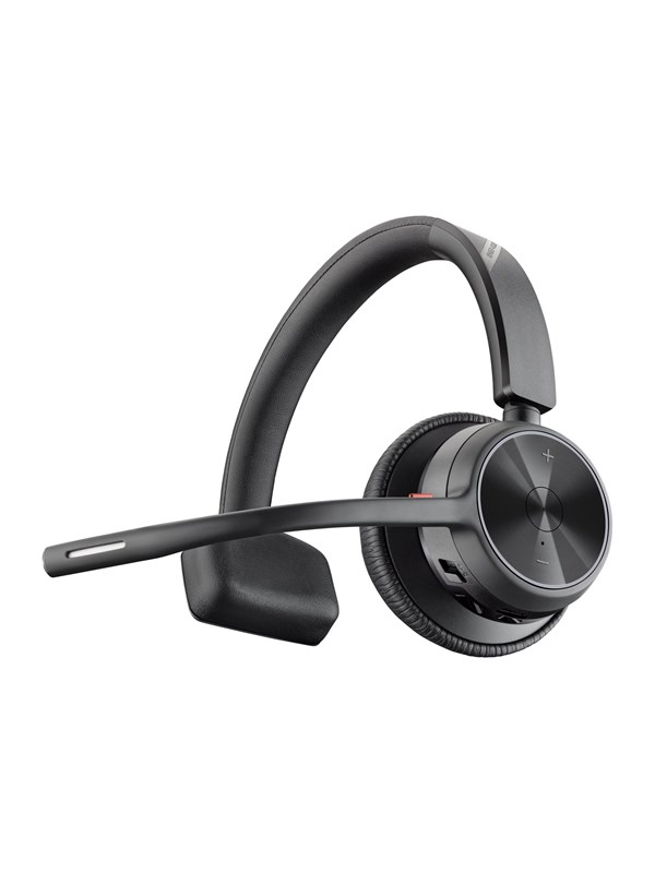 Produktfoto för Poly Voyager 4310-M - Voyager 4300 UC series - headset - på örat - Bluetooth - trådlös, kabelansluten - USB-C - svart - Certifierad för Microsoft-teams