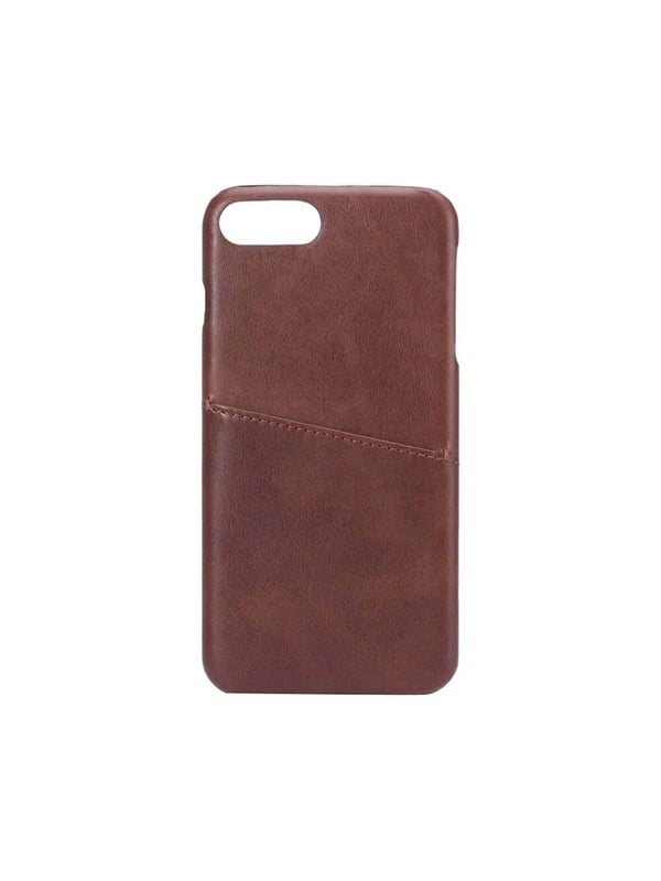 ONSALA Mobilecover Brown iPhone 6/7/8 Plus Creditcard Pocket