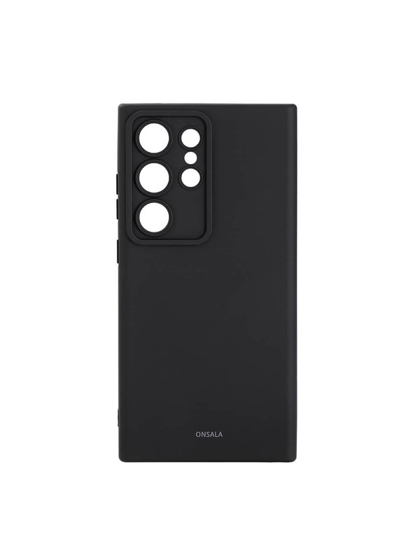 ONSALA Phone Case with Silicone Feel Black - Samsung S24 Ultra 5G