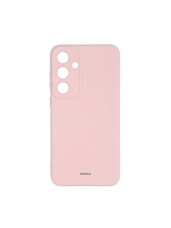 ONSALA Phone Case with Silicone Feel Chalk Pink - Samsung S24+ 5G
