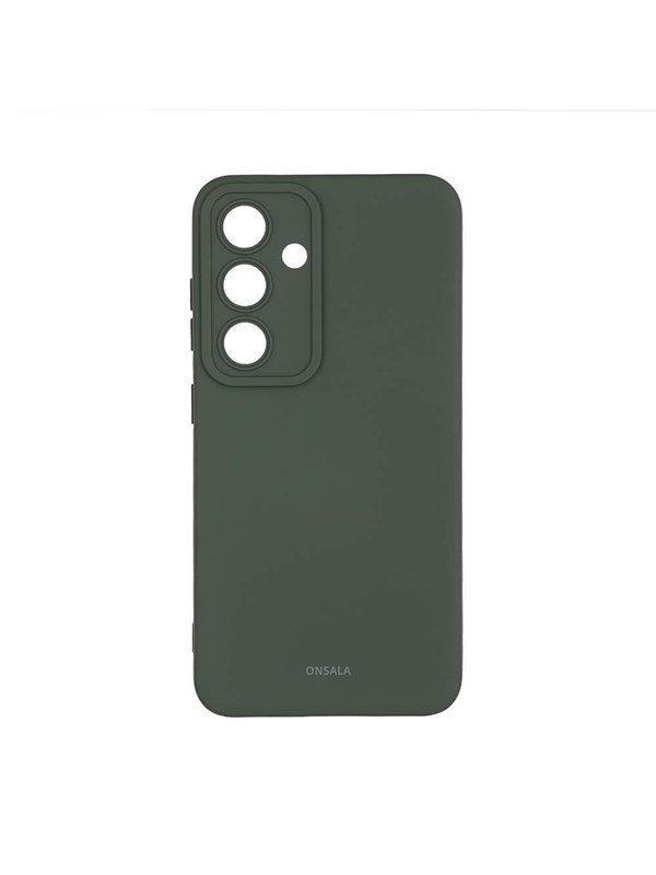 Onsala Phone Case Silicone Olive Green Samsung S24 5g