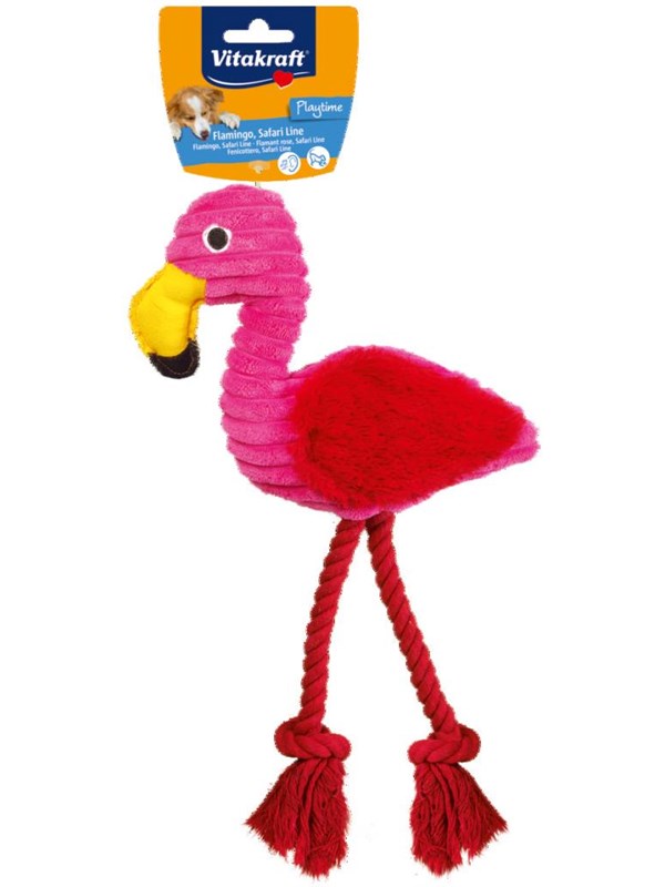 Vitakraft - Dog toy Safari Flamingo 30 cm