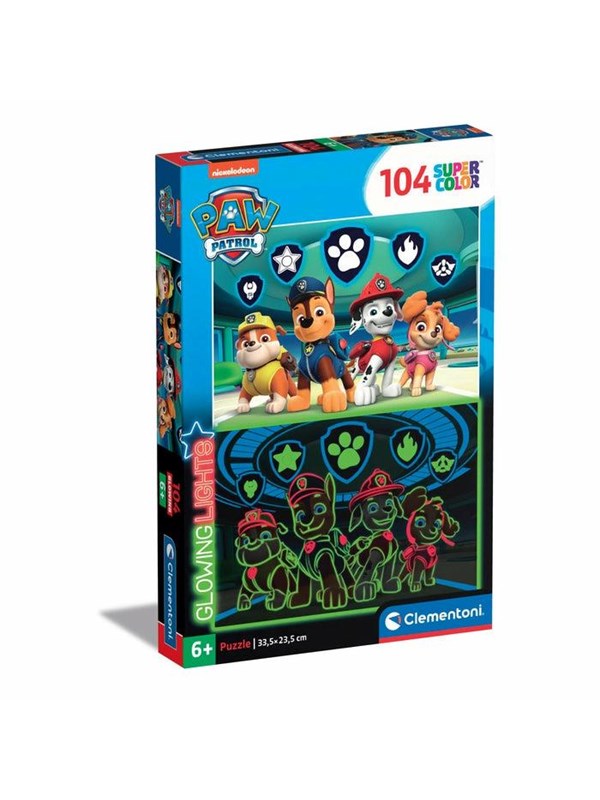 Clementoni Supercolor Glowing Lights - Paw Patrol Golv
