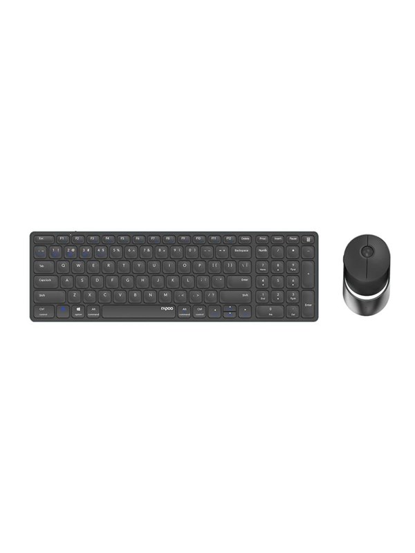 RAPOO 9750M - Tastatur & Mus set - Nordisk - Svart