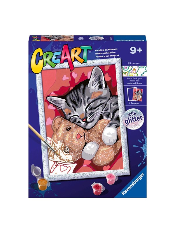 Ravensburger Creart Painting By Numbers Peaceful Kitten