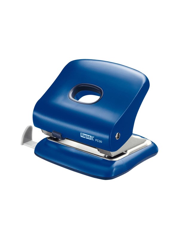 Rapid Hole Punch  FC30 2-hole 30 sheets Aqua Blue