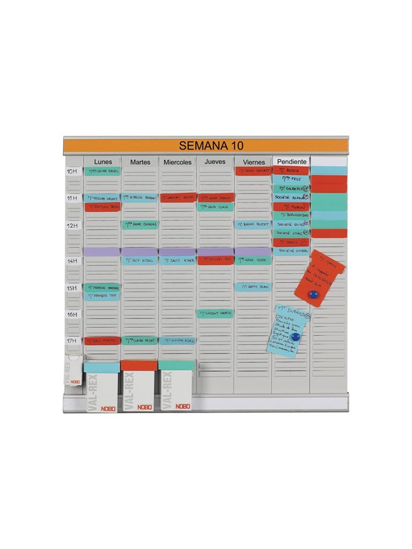 Nobo T-Card planeringskort - storlek 2 Vit