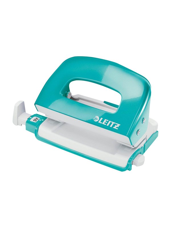 Produktfoto för Leitz Hålslag WOW Mini 2-hål (EU) / 10 ark Isblå