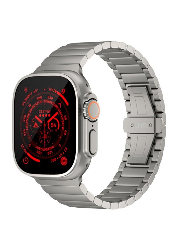 Just Mobile Titanium Watch Band for Apple Watch Ultra (1&amp;2) with DLC coating
