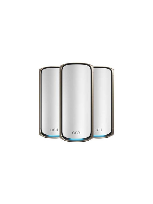 Netgear Rbe973s Orbi 970 Be27000 Quad Band Wifi 7 Mesh System 27gbps 3 Pack Mesh Router 802.11a/b/g/n/ac/ax/be Wi Fi 7