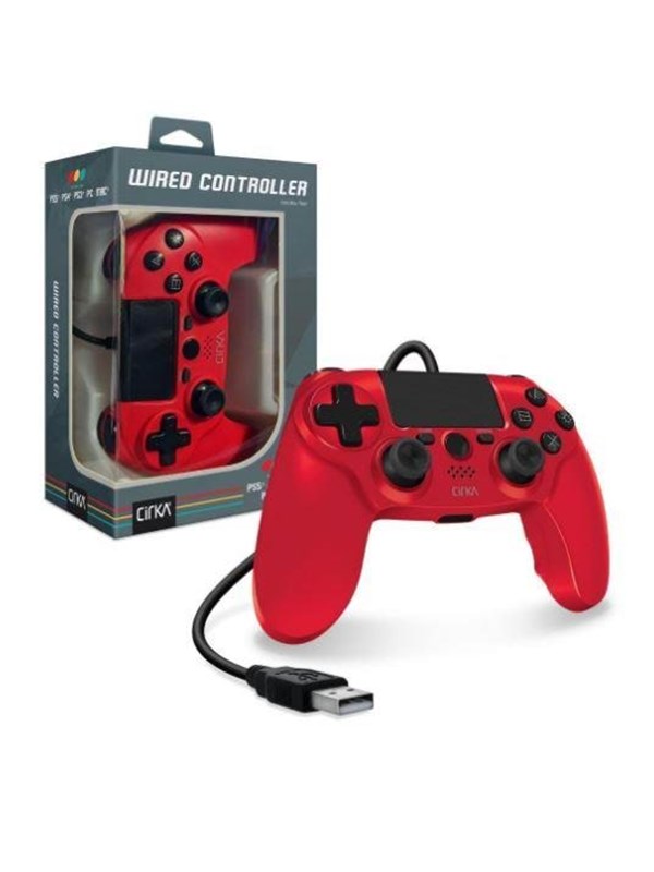 Hyperkin Nuforce Red Wired Controller Sony Playstation 4