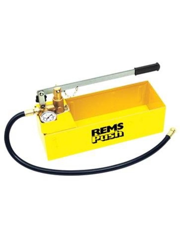 Produktfoto för REMS Push. Handtrycktestpump med manometer för tryck- och läckagetestning av rörsystem och kärl upp till 6 MPa/60 bar