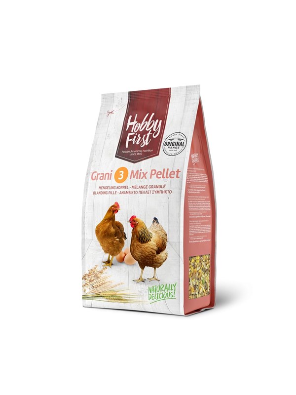 Hobby First Grani 3 Mix Pellet Komplett foder för värphöns 4kg