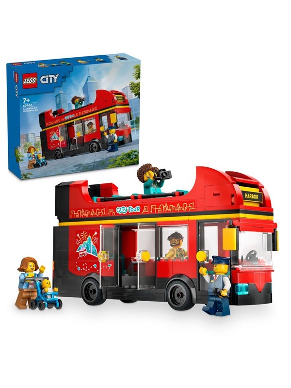 LEGO City 60407 Röd dubbeldäckare för sightseeing
