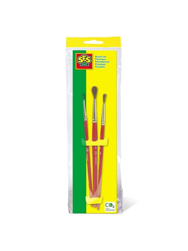 Produktfoto för SES Creative 00390, Penselset för barn, 3 styck