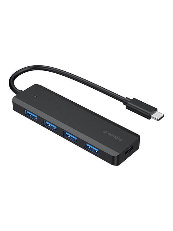 Gembird UHB-CM-U3P4P-01 - hub - type-C - 4 ports USB Hub - USB 3.2 - 4 porte - Svart