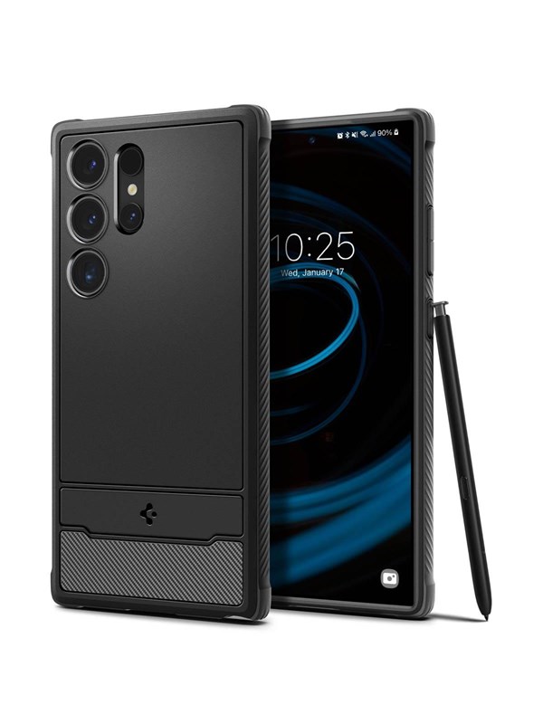 Produktfoto för Spigen Rugged Armor fodral för Samsung Galaxy S24 Ultra - matt svart