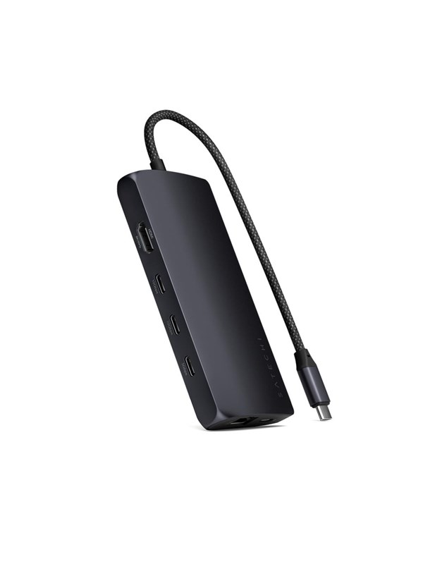 Satechi USB-C Multiport Adapter 8K with Ethernet V3 - Midnight