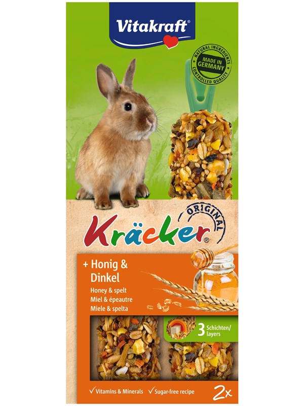 Vitakraft Kräcker Honung &amp; Dinkel för Dvärgkaniner