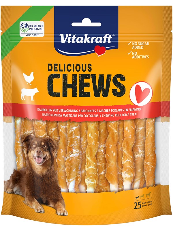 Vitakraft DELI Chews Tuggpinnar 25-p Kyckling