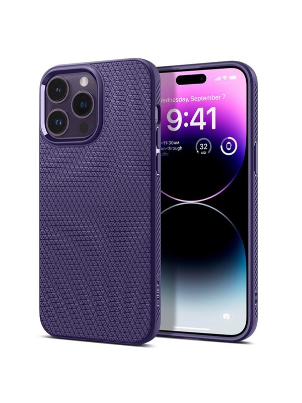 Spigen Liquid Air - deep purple - iPhone 14 Pro