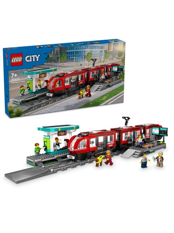 LEGO City 60423 Spårvagn och station