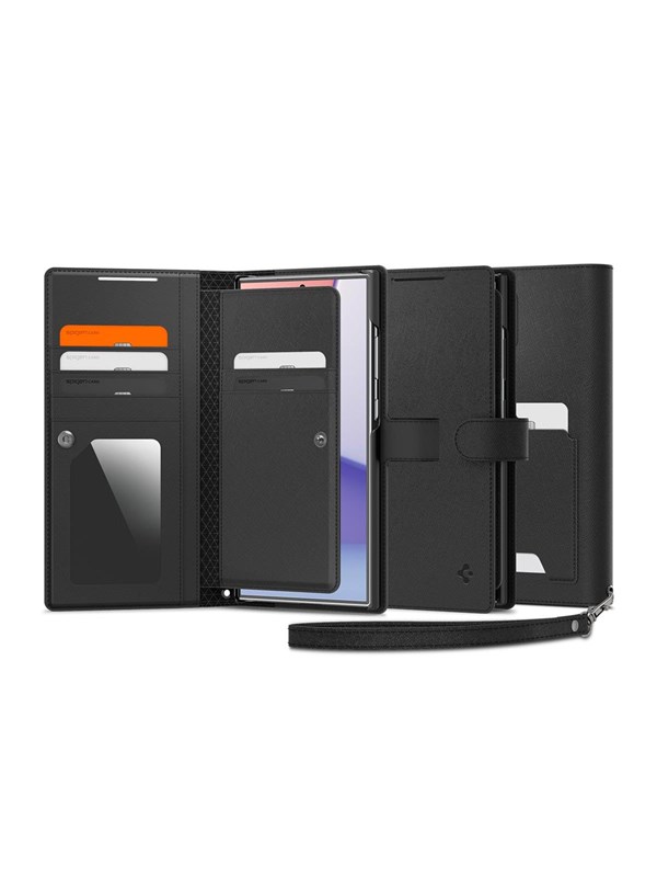 Spigen Wallet S Plus Black Samsung Galaxy S24 Ultra