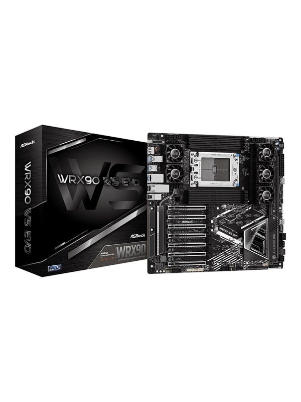 ASRock WRX90 WS EVO Moderkort - AMD WRX90 - AMD sTR5 - DDR5 RAM - Extended ATX