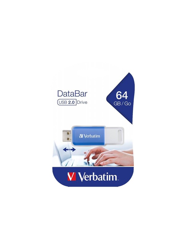 Verbatim Databar Usb Flash Drive 64 Gb 64gb Usb Minne