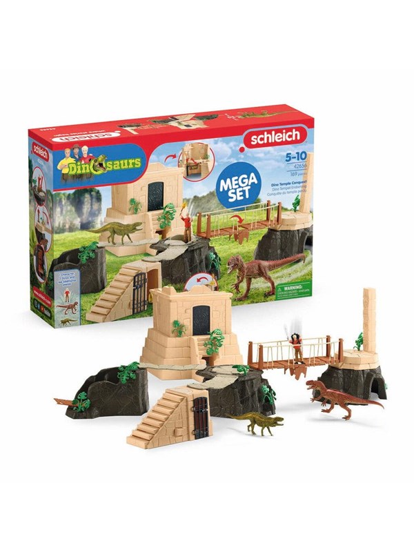 Schleich Erobring Av Dino Templet Mega Set