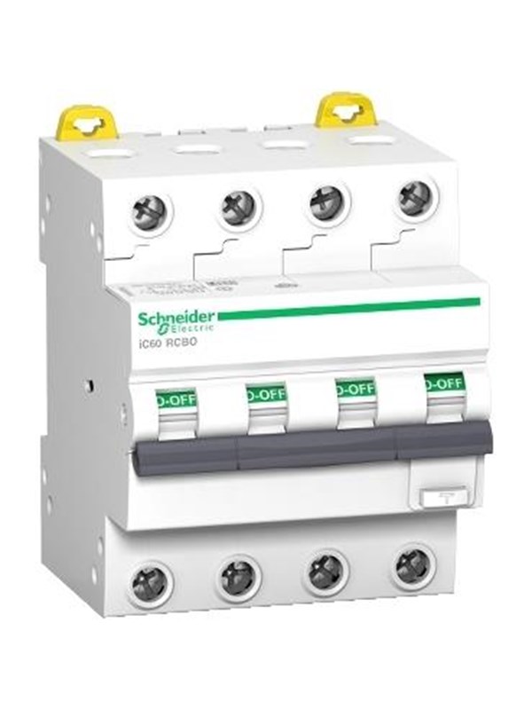 Schneider Electric Combination switch Acti 9 iC60 4P 10A 300mA C characteristic 6kA class A