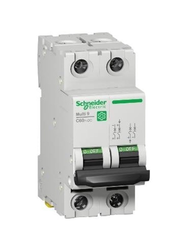 Schneider Electric Circuit breaker Multi9 C60H-DC 10A 2P C-characteristic 500VDC UL1077